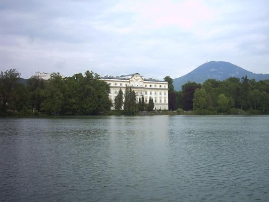 Palace Leopoldskron - Lake boat-scene