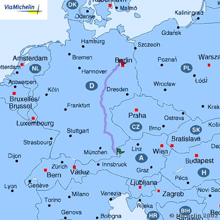 Taxi von Salzburg nach Berlin