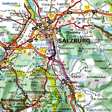 Taxi von Salzburg nach Hallein