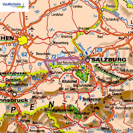 Taxi from Salzburg to  Kufstein