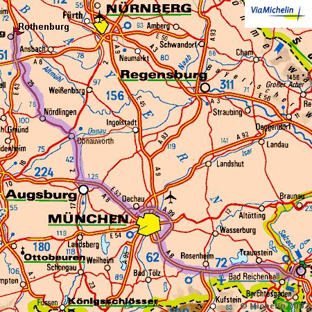 Taxi von Salzburg nach Rothenburg ob der Tauber