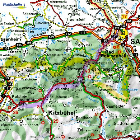 Taxi von Salzburg nach Scheffau in Tirol