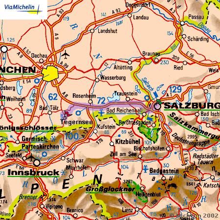 Taxi von Salzburg nach Tegernsee